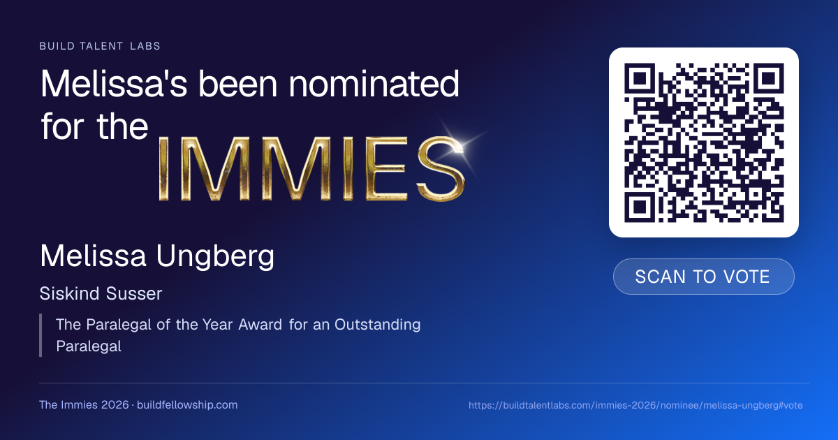 Branded share card — Paralegal of the Year